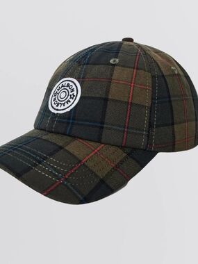 Malbon Waxed Cotton Cap Green Multi
